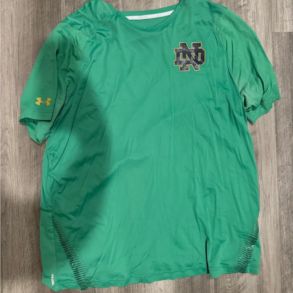 Under Armour Green DriFit T-Shirt with ND Logo